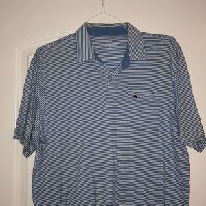 Light blue striped Vineyard Vines Polo